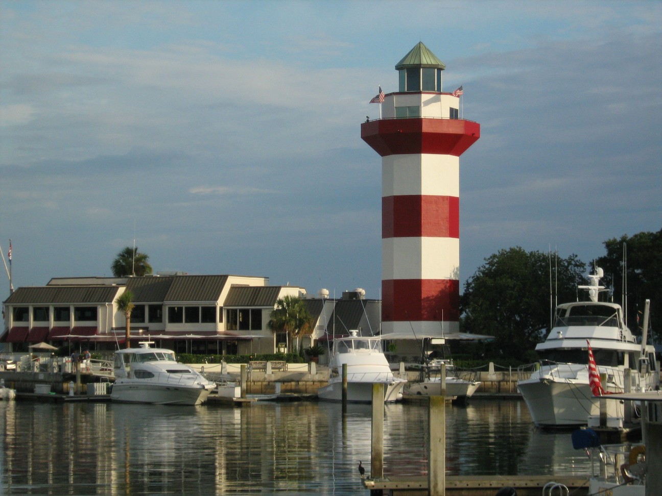Harbour Town Lighthouse, the red-and-white candy-stripe tower at the Sea Pines marina on Hilton Head Island